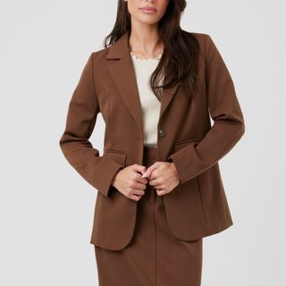 brown blazer