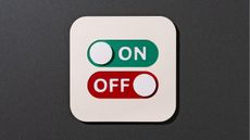 A switch shows the choices of "on" and "off."