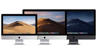 Three iMac models: 21.5-inch iMac, 27-inch iMac and 27-inch iMac Pro (Image credit: Apple)