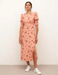 Luna Dress In Pink Floral, £49 ($67) | Nobody's Child