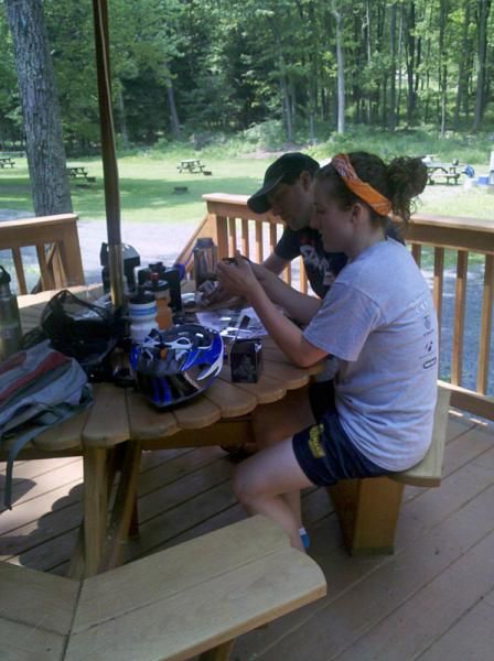 Kaitlyn Broadhurst and her Go Pro camera equipment.