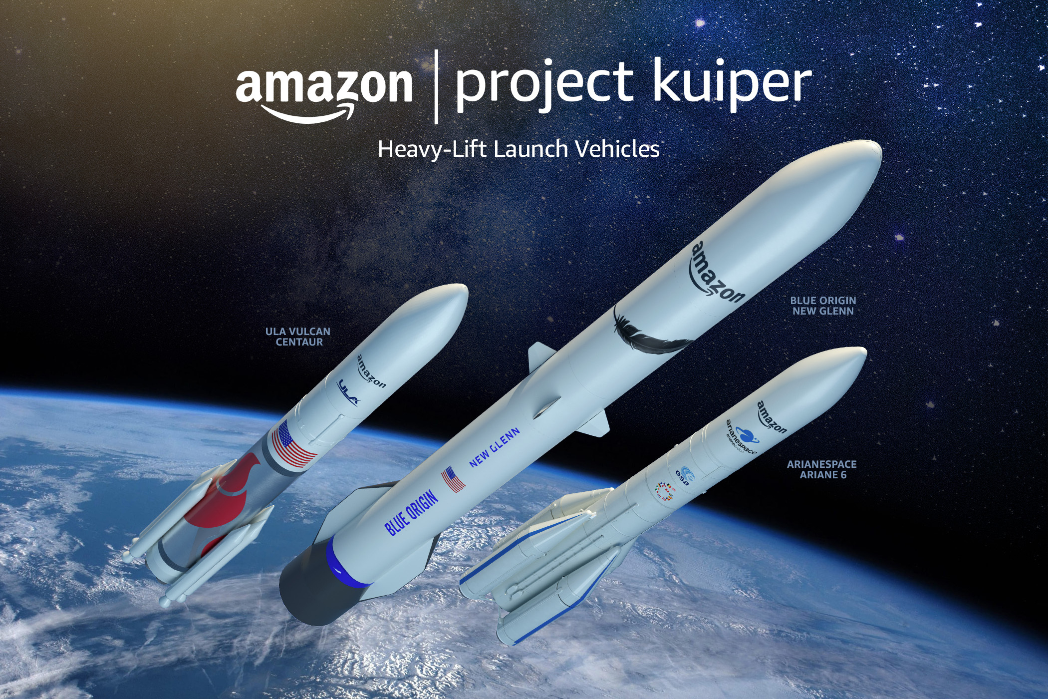 Amazon signs record-breaking launch deals for Project Kuiper internet  megaconstellation | Space