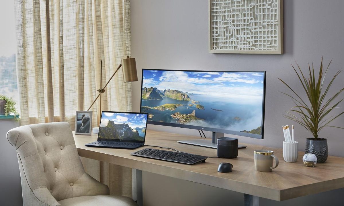 HP S430c 43.4-inch Curved Ultrawide Monitor review | Laptop Mag
