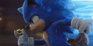 Sonic running with a ring