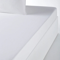 Plain 100% Organic Cotton Percale 200 Thread Count Fitted Sheet, from £28 at La Redoute