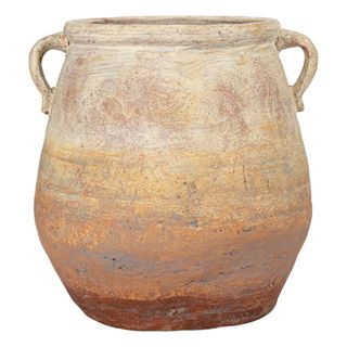 Creative Co-Op Whitewashed Terracotta Urn