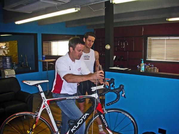Todd Carver digitizes Rory's bike.
