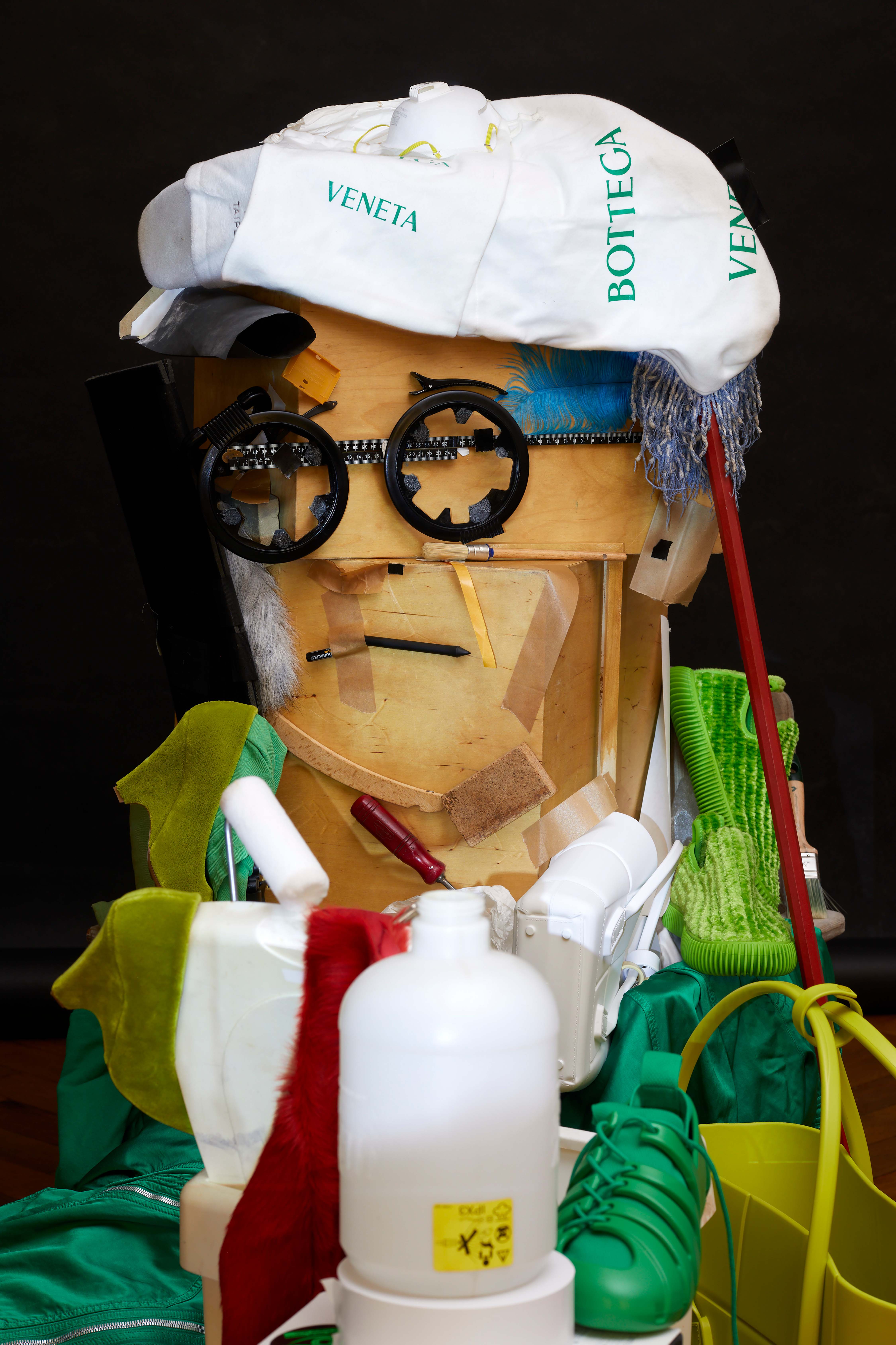David wearing Bottega Veneta for Middle plane magazine, David Hockney special, 2022 by Blommers and Schumm