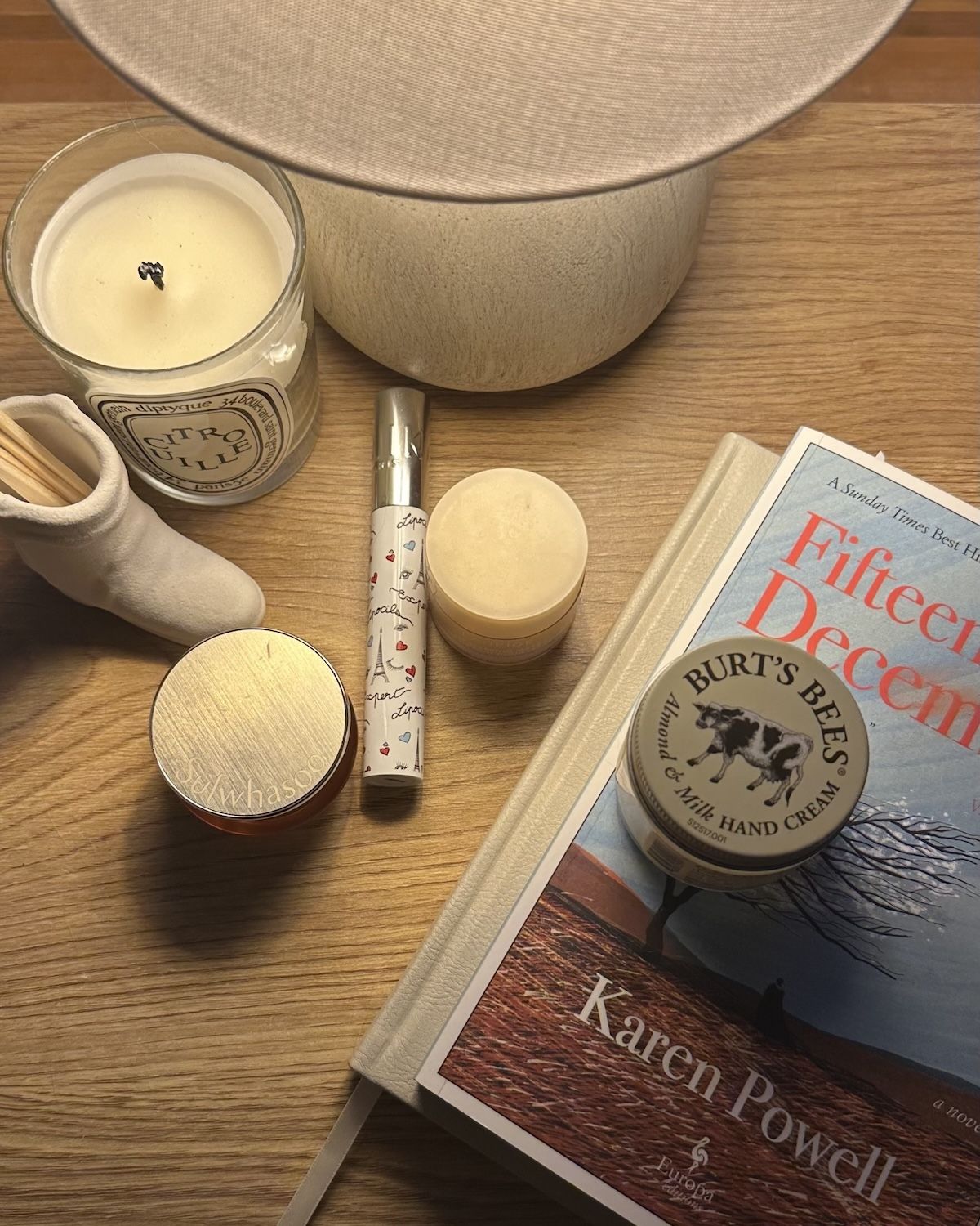 Beauty Editor Kaitlyn McLintock's bedside table