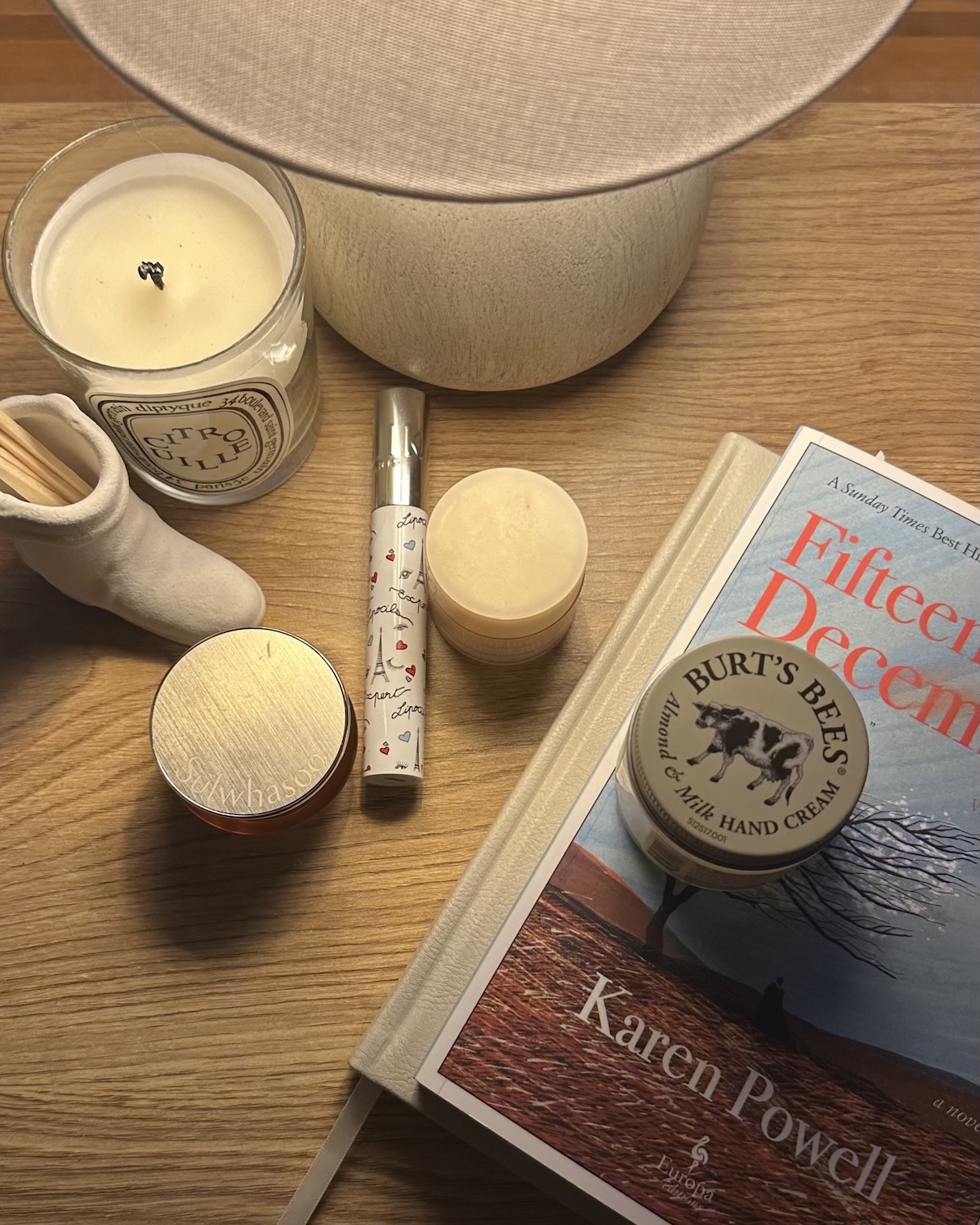 Beauty Editor Kaitlyn McLintock's bedside table