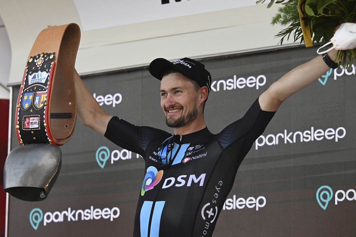 Tour de Suisse 2022 - 85th Edition - 6th stage Locarno - Moosalp 177.5 km - 17/06/2022 - Nico Denz (GER - Team DSM) - photo Vincent Kalut/PhotoNews/SprintCyclingAgency&Acirc;&copy;2022