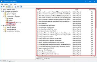 Group Policy search results