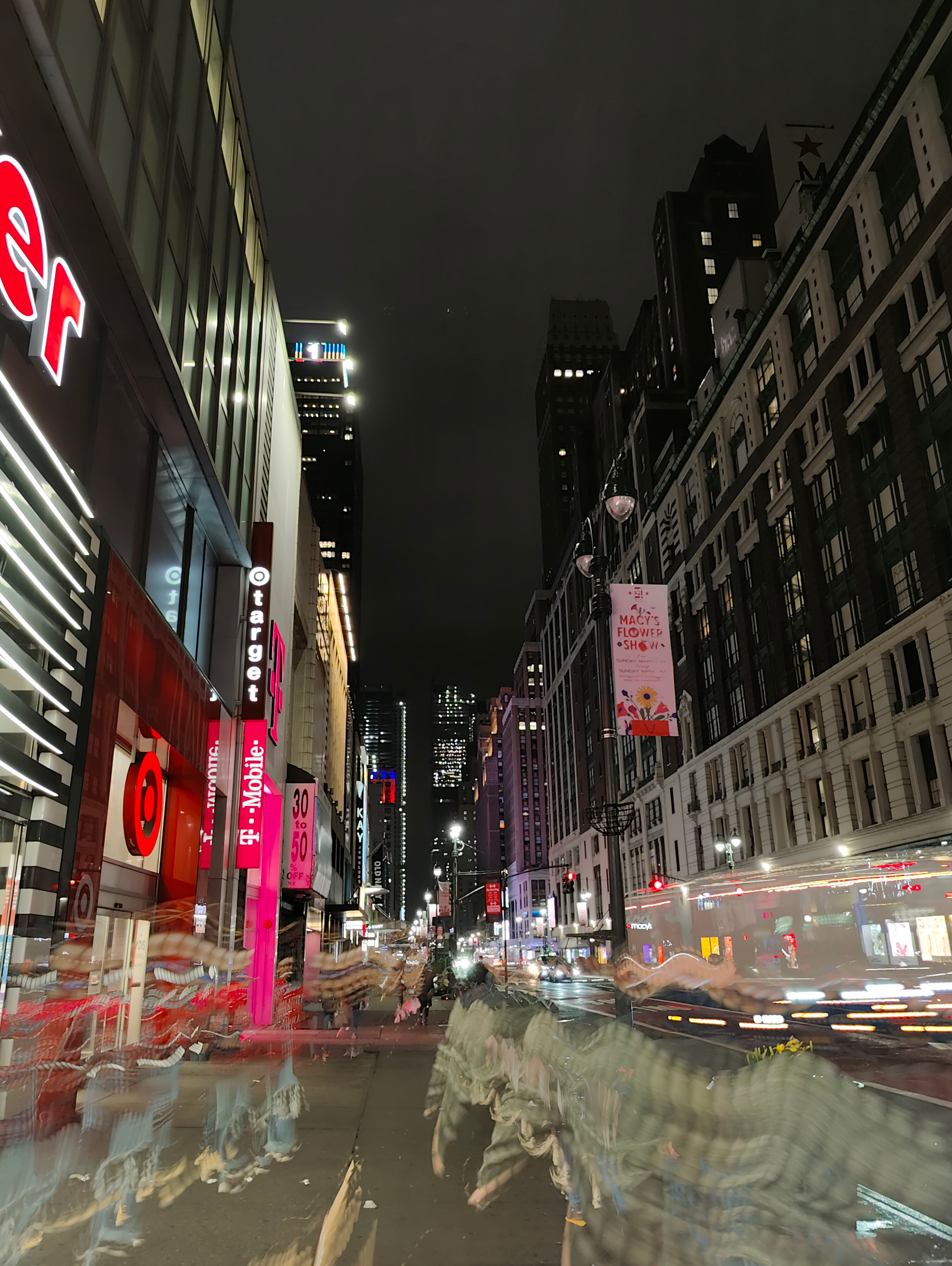 Foto callejera de larga exposición del OnePlus 10 Pro