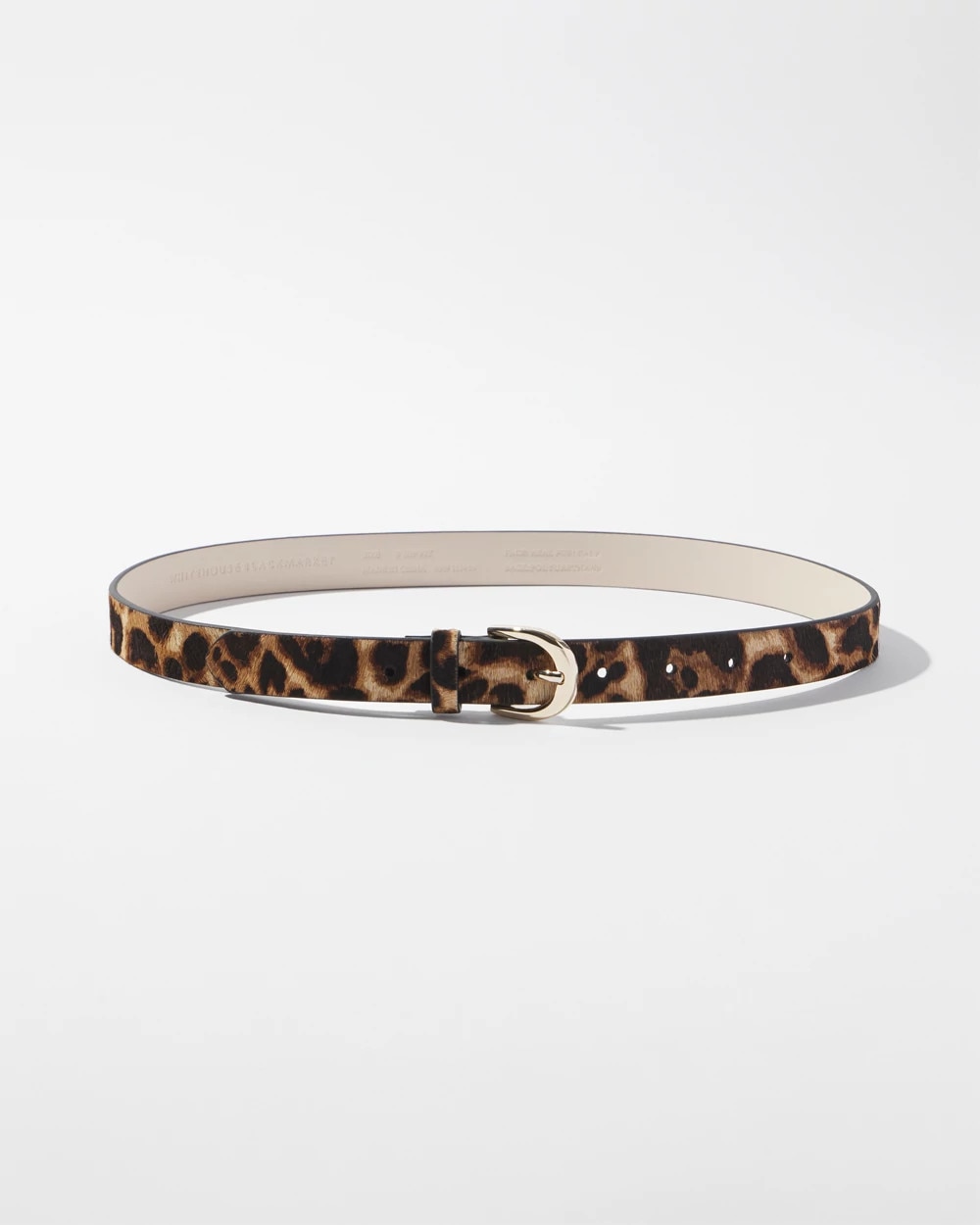 White House Black Market Leopard Haircalf Belt