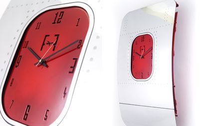  Fuselage Clocks, created from a Boeing 747 window