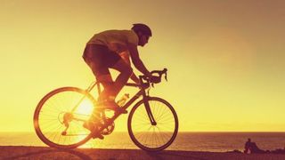 Cycling sunset