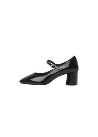 Patent leather-effect heeled shoes - Women