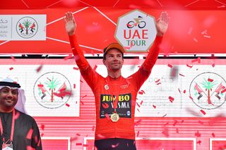 Primoz Roglic (Jumbo Visma) leads the overall classification into the final stage of UAE Tour
