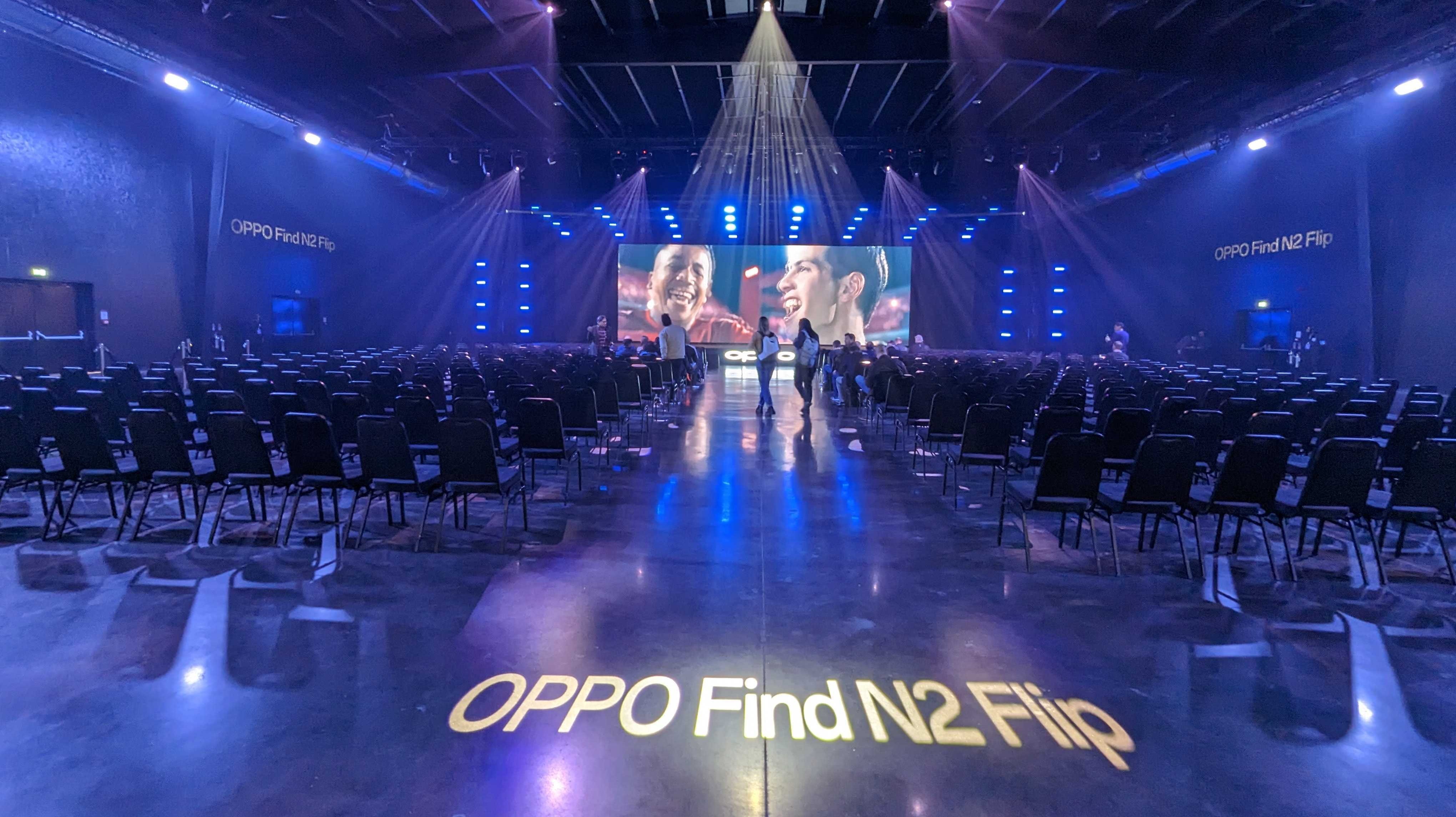 The Oppo Find N2 Flip launch event