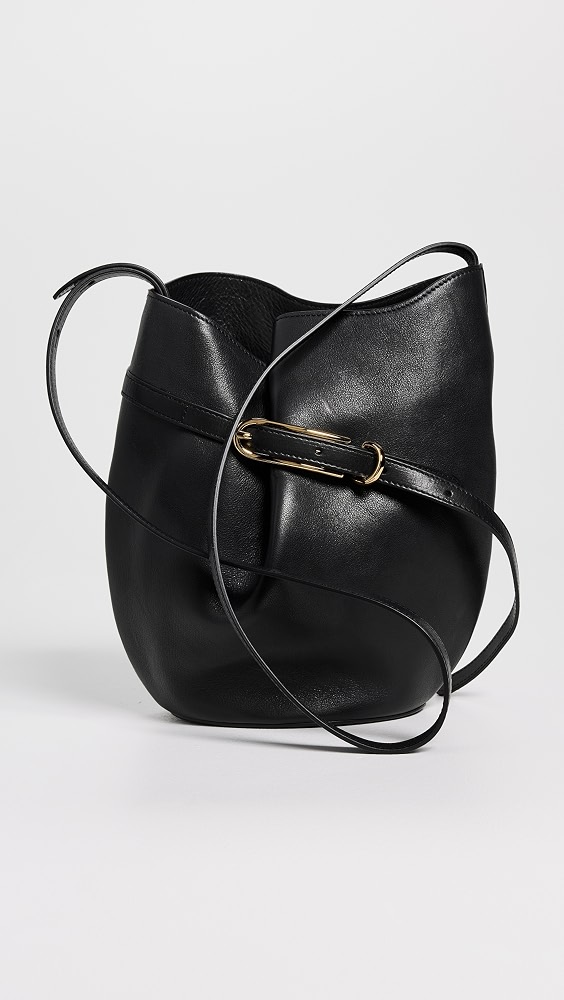 Belted Bucket Bag - Black