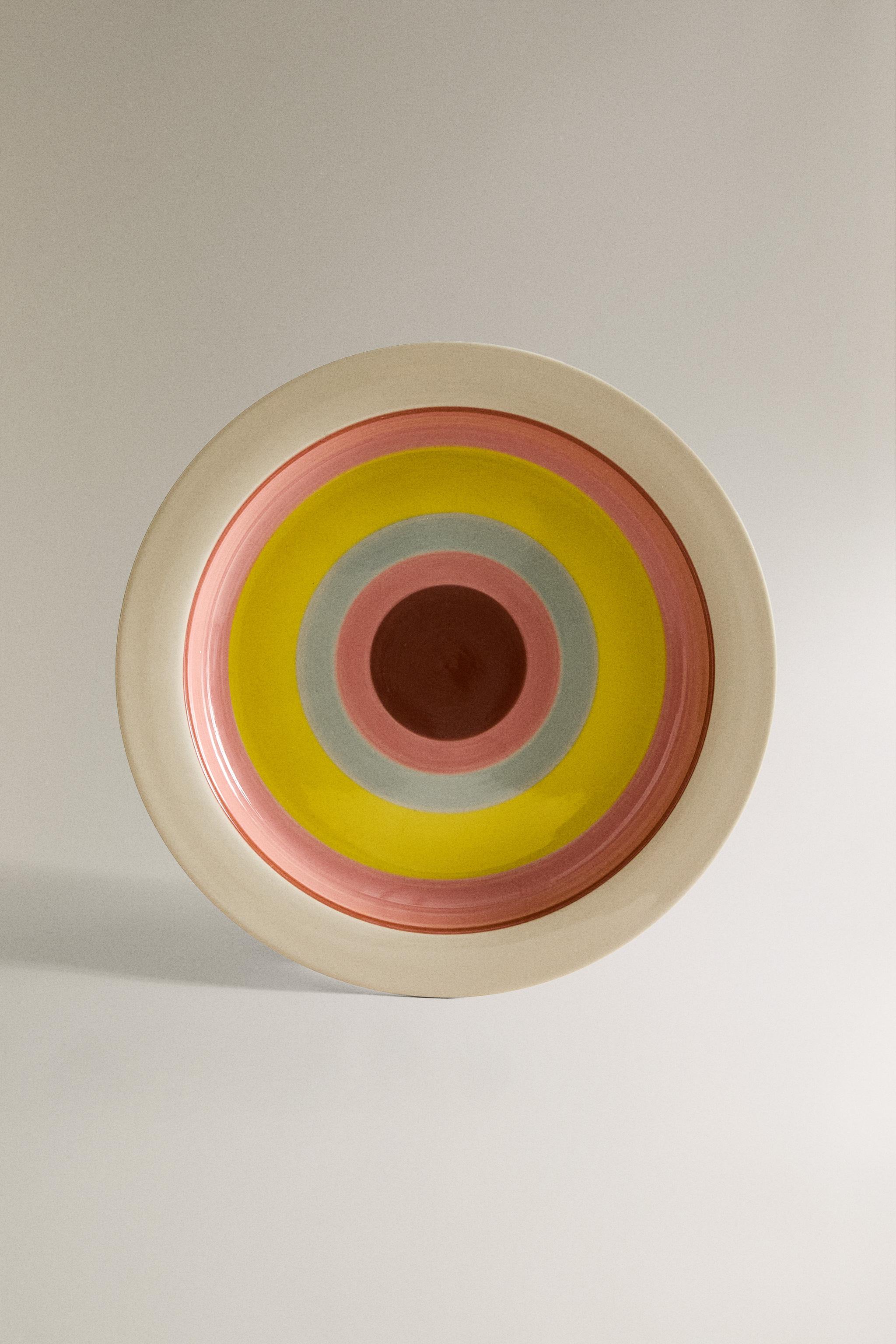 Ceramic Serving Dish With Circles X Collagerie