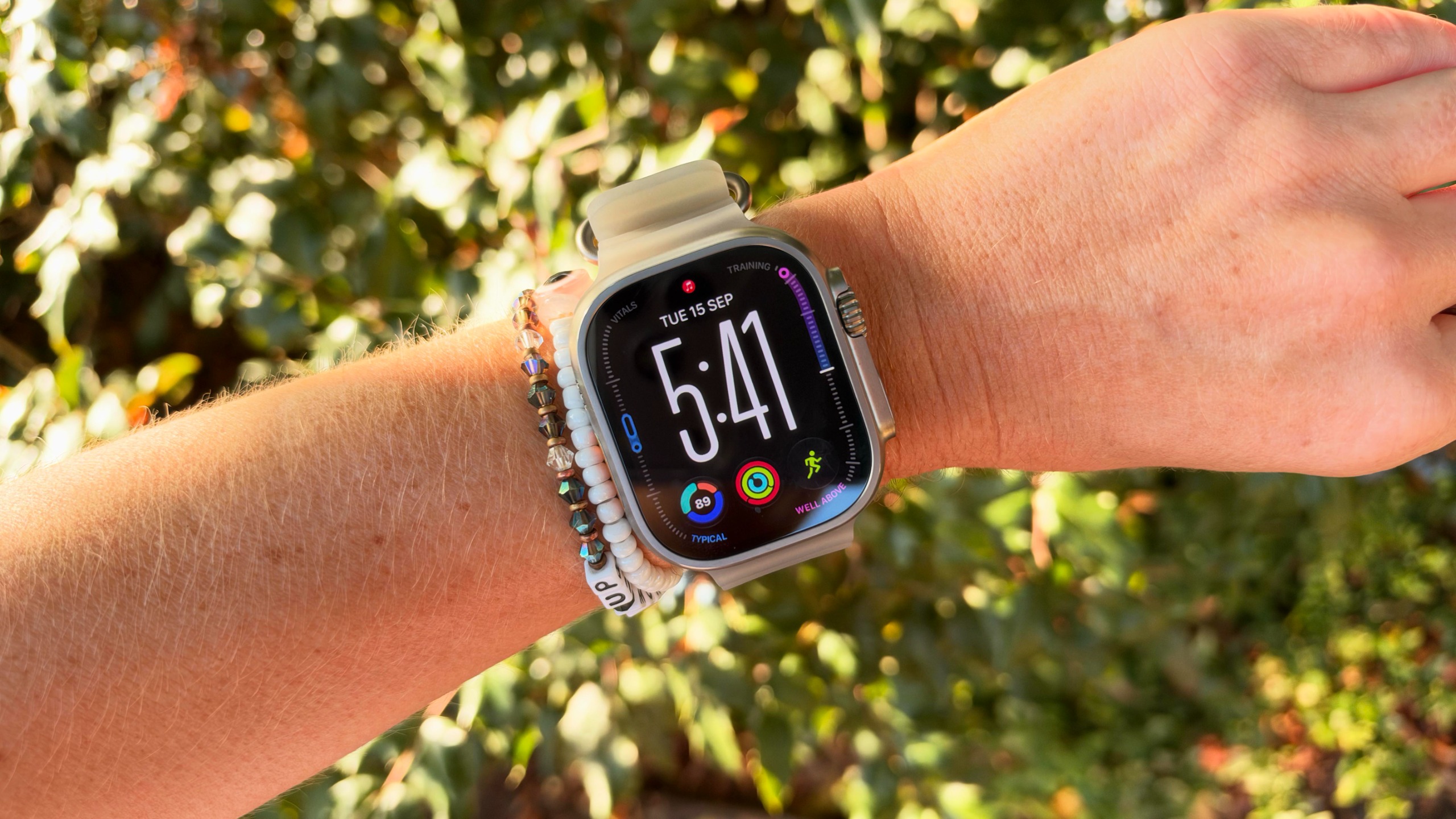 A photo of the Apple Watch Ultra 4 on wrist 