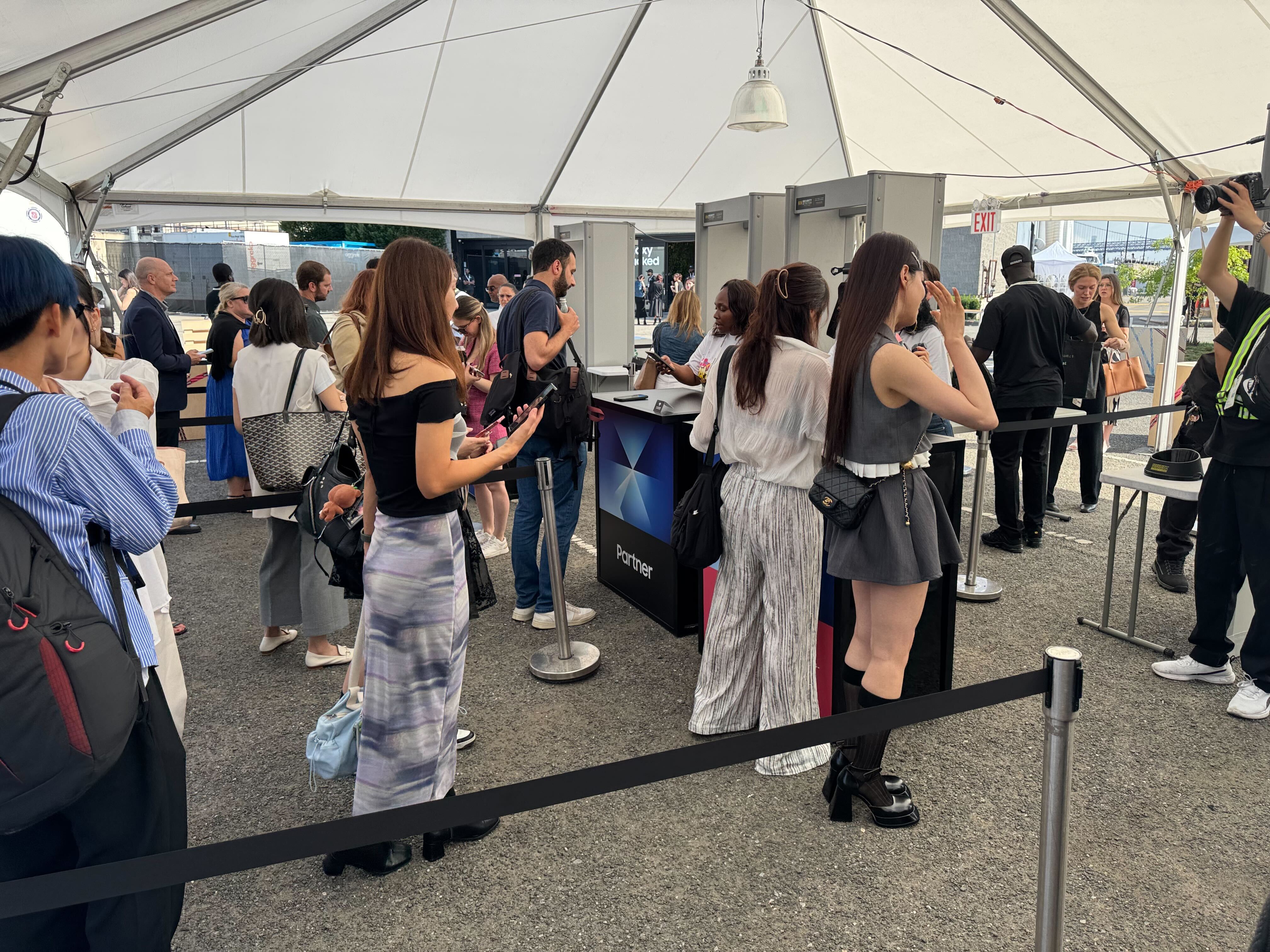 Inside at Galaxy Unpacked event in new york