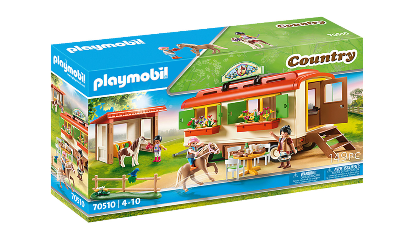 Playmobil Pony Camp Trailer set