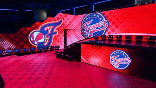 The stage lit up at the 2025 WNBA All-Star Weekend. 