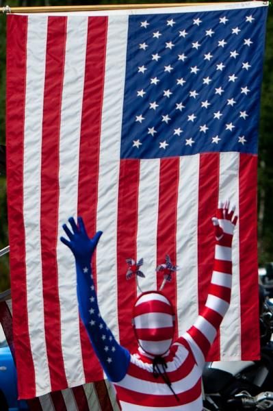 Fans went all out along the course today.