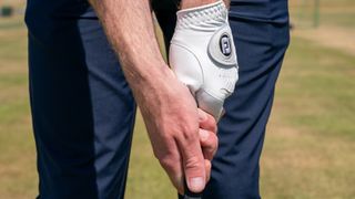 A neutral golf grip helps prevent the shanks