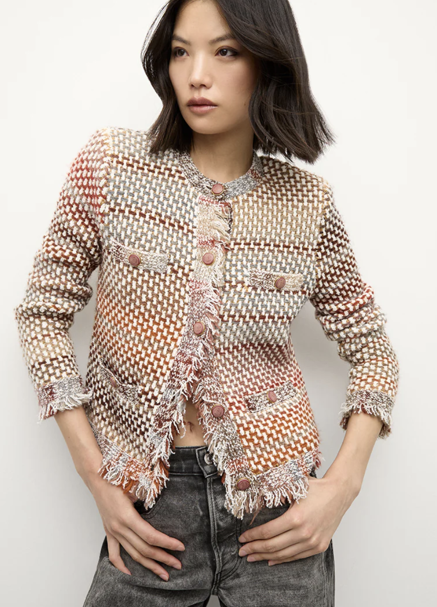 Sariyah Knit Jacketred Multi / Xs