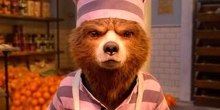 Paddington 2 hard stare in prison jumpsuit