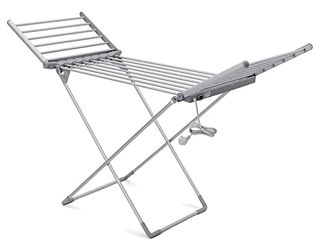 Silver Tonchean Heated Clothes Drying Rack