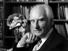 francis crick in his office