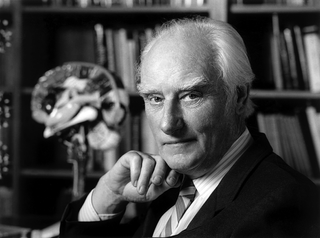 francis crick in his office