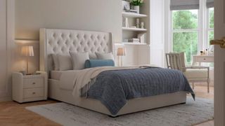 Deacon Upholstered Bed Frame from Dreams