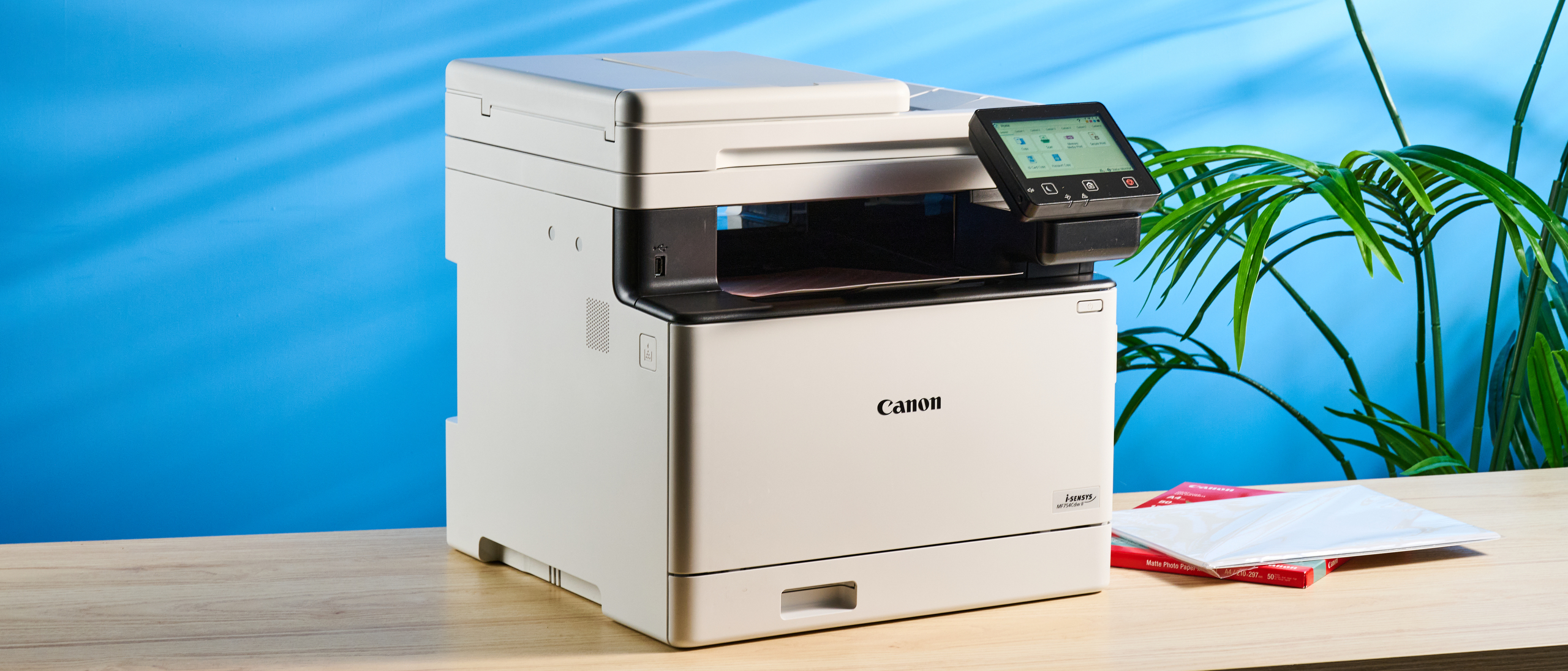 A Canon Color imageCLASS MF753Cdw II multifunction printer