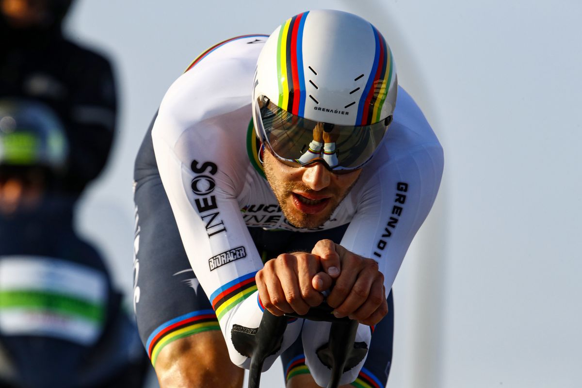 Tirreno Adriatico 2022 - 57th Edition - 1st stage Lido di Camaiore - Lido di Camaiore 13,9 km - 07/03/2022 - Filippo Ganna (ITA - INEOS Grenadiers) - photo Roberto Bettini/SprintCyclingAgency&Acirc;&copy;2022