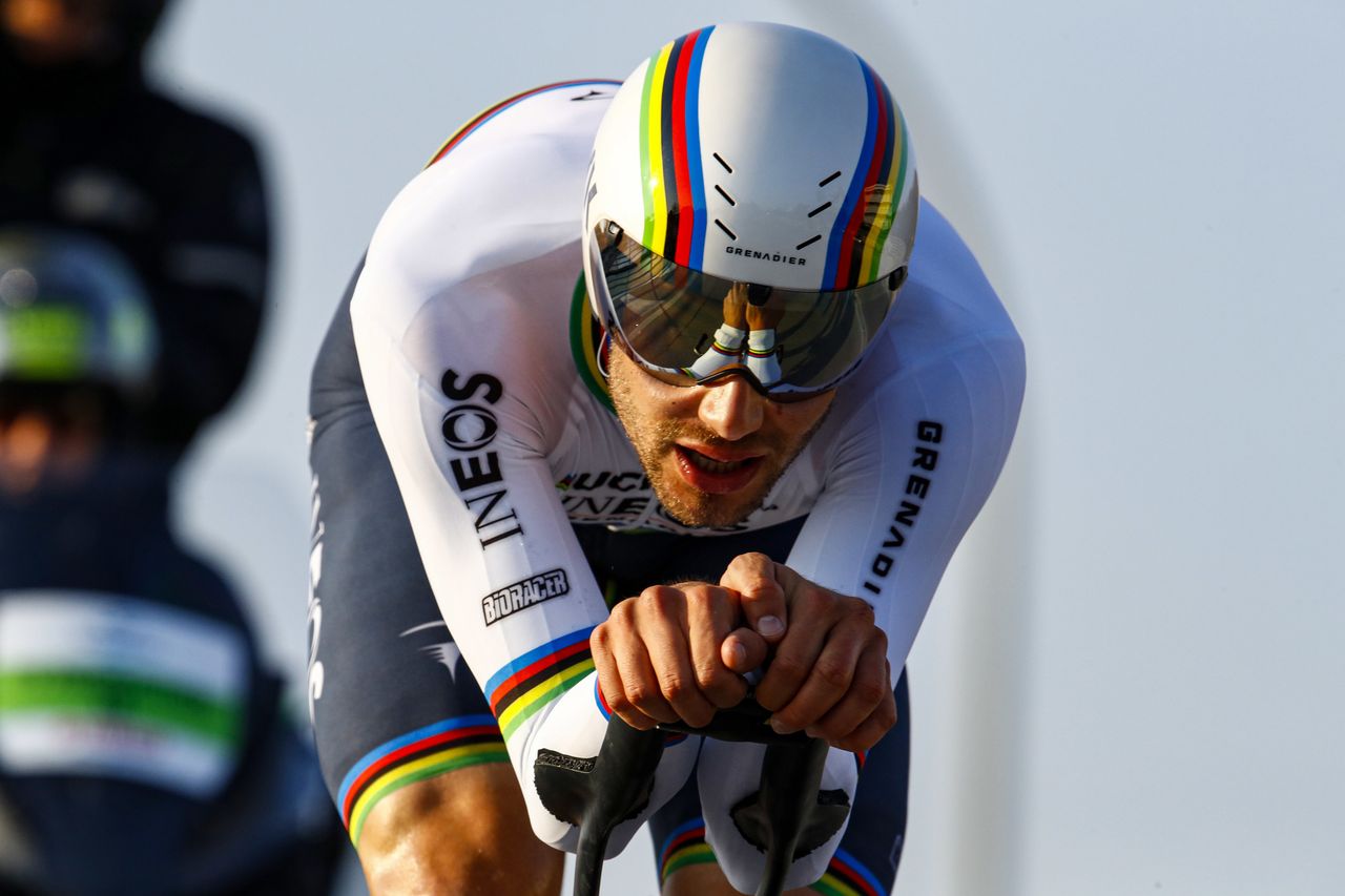 Tirreno Adriatico 2022 - 57th Edition - 1st stage Lido di Camaiore - Lido di Camaiore 13,9 km - 07/03/2022 - Filippo Ganna (ITA - INEOS Grenadiers) - photo Roberto Bettini/SprintCyclingAgency&Acirc;&copy;2022