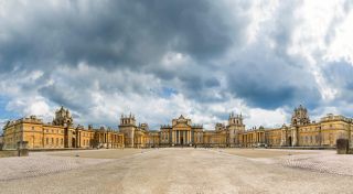 the Great Court and front elevation of Blenheim Palace, Woodstock, Oxfordshire, UK