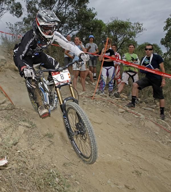 Rhys Willemse finished fourth in the Elite men's downhill.