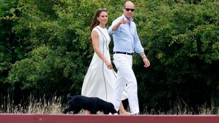 Prince William, Kate Middleton and their dog, Orla