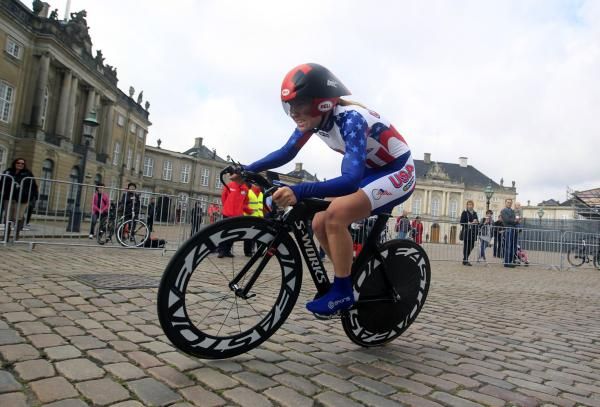 Addyson Albershardt of the USA at speed