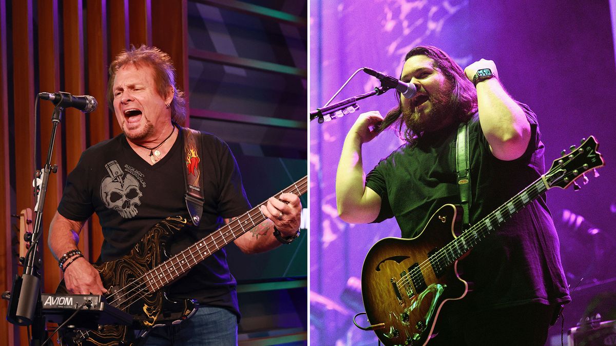 Michael Anthony (left) and Wolfgang Van Halen