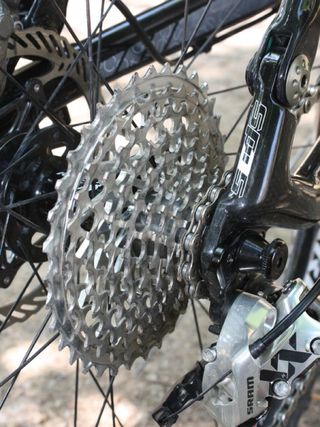 The new SRAM XX cassette is almost more air than metal.