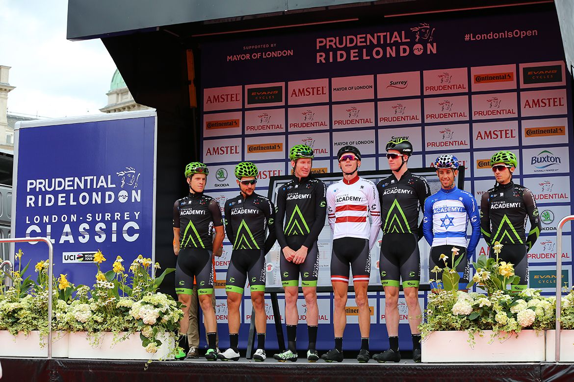 Israel Cycling Academy at the RideLondon Classic team presentation