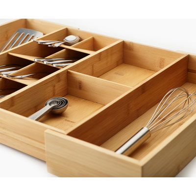 bamboo kitchen drawer divider from Joseph Joseph