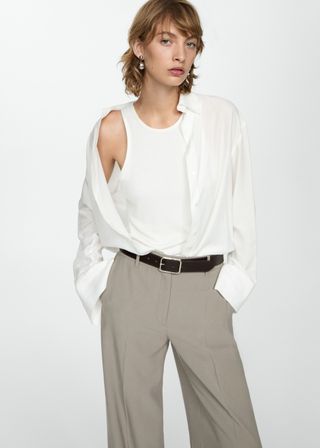 Lyocell Fluid Shirt - Women | Mango Usa