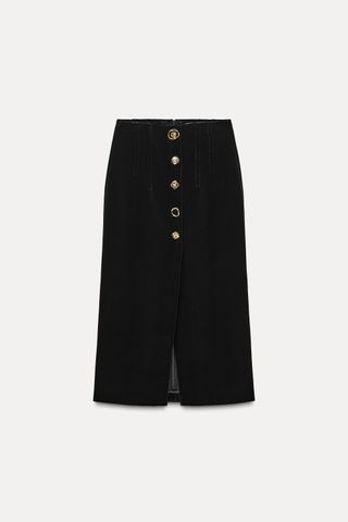 Velvet Pencil Skirt Zw Collection